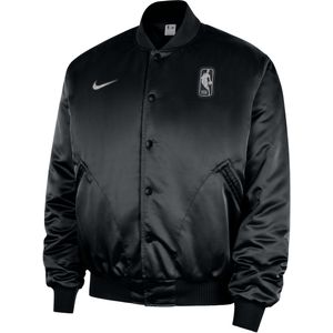Team 31 Nike NBA-bomberjack met drukknopen voor heren - Zwart