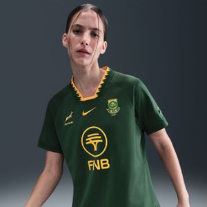 Springboks 2025/26 Stadium Thuis Nike Rugby replica thuisjersey voor dames - Groen