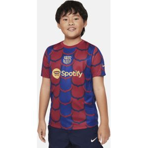 FC Barcelona Academy Pro Nike Dri-FIT warming-uptop voor kids - Blauw
