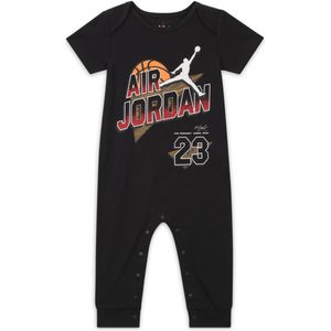 Air Jordan Flight romper met graphic voor baby's (12-24 maanden) - Zwart