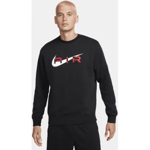 Nike Air sweatshirt van fleece met ronde hals voor heren - Zwart