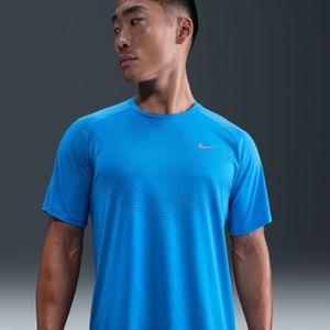 Nike - Stride Dri-FIT ADV - Hardlooptop - Blauw - Korte Mouwen