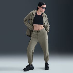 Nike Sportswear Tech Fleece joggingbroek met halfhoge taille voor dames - Groen