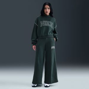 Nike - Phoenix Fleece - Joggingbroek - Rood - Wijde Pijpen