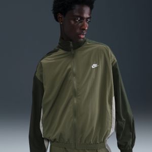 Nike Club oversized geweven trainingsjack voor heren - Groen