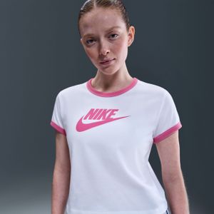 Nike Ringer T-shirt met graphic voor dames - Wit