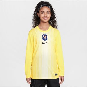 FFF 2025/26 Stadium Goalkeeper Nike Dri-FIT replicavoetbalshirt met lange mouwen voor kids - Geel