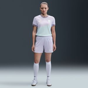 Noorwegen 2025/26 Stadium Uit Nike Dri-FIT replicavoetbalshorts voor dames - Paars
