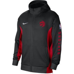Toronto Raptors Showtime Nike Dri-FIT NBA-hoodie met rits voor heren - Zwart