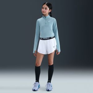 Nike Pro 2-in-1 Dri-FIT shorts voor meisjes - Wit