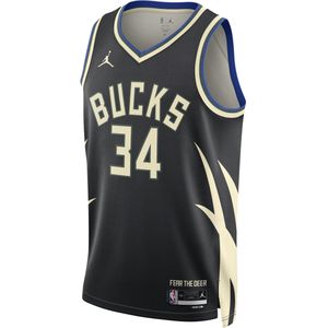 Milwaukee Bucks Statement Edition Swingman Jordan Dri-FIT NBA jersey voor heren - Zwart