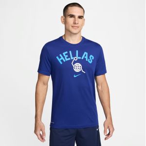 Nike, Heren, Tops, Blauw, Maat: XL Katoen,