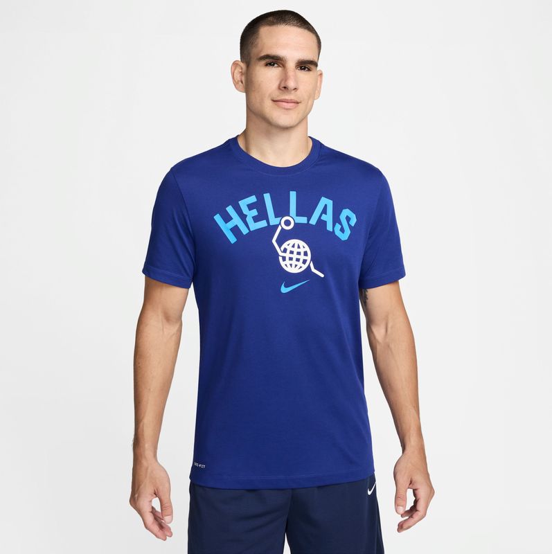 Nike, Heren, Tops, Blauw, Maat: XL Katoen,