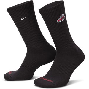 Nike Everyday Plus Crew sokken met demping (1 paar) - Zwart
