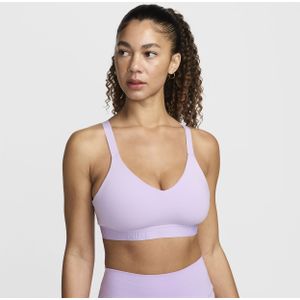 Nike Indy Medium Support padded verstelbare sport-bh - Paars