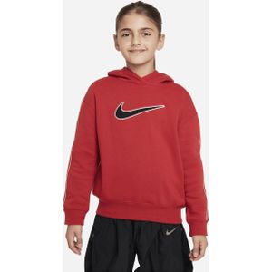 Nike Sportswear oversized fleecehoodie voor meisjes - Rood