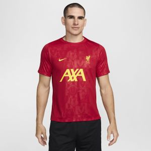 Liverpool FC Academy Pro Nike Dri-FIT warming-uptop met korte mouwen voor heren - Rood