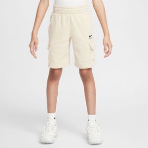 Nike cargoshorts van fleece voor jongens - Bruin