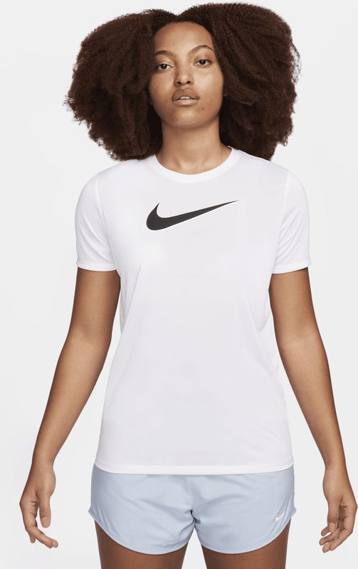 Nike - W NK DF TEE RLGND HBR - T-shirt - Wit - 100% Polyester
