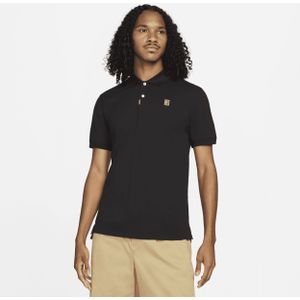 The Nike Polo met aansluitende pasvorm voor heren - Zwart