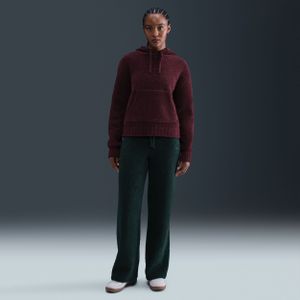 Nike Phoenix Cozy Bouclé aansluitende knit damesbroek - Groen