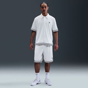 Kobe basketbalshorts met plooien voor heren - Wit