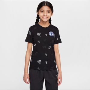 Chelsea FC Nike voetbalshirt met print voor kids - Zwart