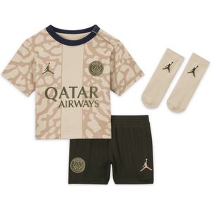 Paris Saint-Germain 2023/24 Vierde Nike driedelig voetbaltenue voor baby's/peuters - Bruin