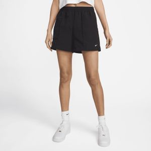 Nike Sportswear Everything Gewevens damesshorts met halfhoge taille (13 cm) - Zwart