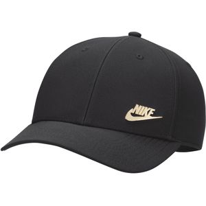 Nike Dri-FIT Club gestructureerde pet met metalen logo - Zwart