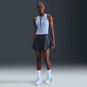 NikeCourt Slam Dri-FIT tennisrok met hoge taille - Blauw