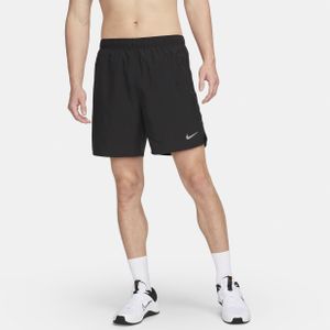 Nike Challenger Dri-FIT hardloopshorts met binnenbroek voor heren (18 cm) - Zwart