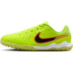 Nike Jr. Tiempo Legend 10 Academy low-top voetbalschoenen voor kleuters/kids (turf) - Geel