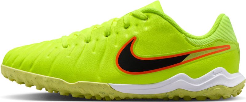 Nike Jr. Tiempo Legend 10 Academy low-top voetbalschoenen voor kleuters/kids (turf) - Geel