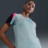 Nike Strike voetbaltop met Dri-FIT en korte mouwen voor dames - Grijs