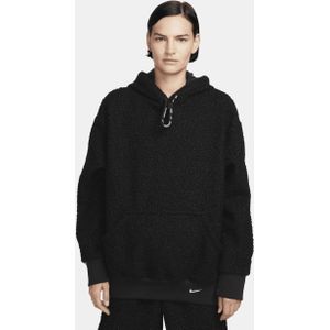Nike Sportswear Collection hoodie van hoogpolige fleece voor dames - Zwart