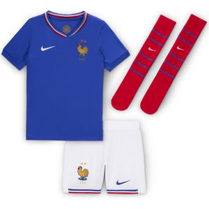 FFF 2024 Stadium Thuis Nike driedelig replica voetbaltenue voor kleuters - Blauw