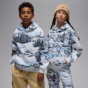 Jordan Brooklyn Fleece Holiday hoodie voor kids - Wit