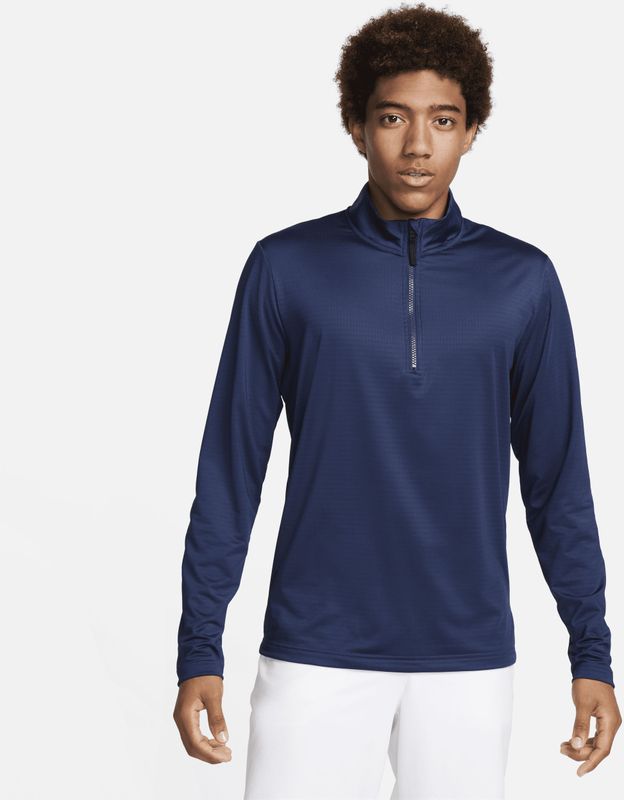 Nike Victory Dri-FIT golftop met halflange rits voor heren - Blauw