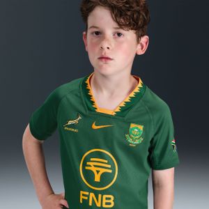 Springboks 2025/26 Stadium Thuis Nike Rugby replica thuisjersey voor kids - Groen