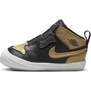 Jordan 1 Wiegbootie voor baby's - Zwart