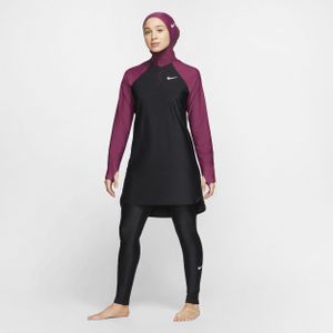 Nike Victory Aansluitende zwemlegging met volledige bedekking voor dames - Zwart