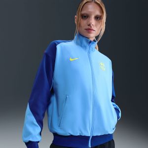 FC Barcelona Strike Fourth Nike Dri-FIT Anthem voetbaljack voor dames - Blauw