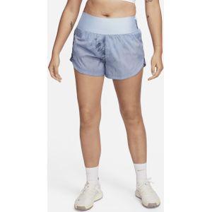 Nike Trail Repel hardloopshorts met halfhoge taille en binnenbroekje voor dames (8 cm) - Blauw