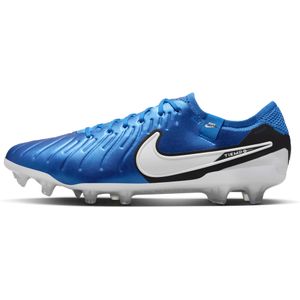 Nike Tiempo Legend 10 Elite low top voetbalschoenen (stevige ondergrond) - Blauw