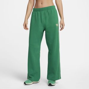 Nike Sportswear damesbroek van sweatstof met rechte pijpen - Groen