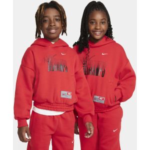Nike Culture of Basketball fleecehoodie voor kids - Rood