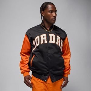 Jordan Brooklyn varsityjack in collegestijl voor heren - Zwart