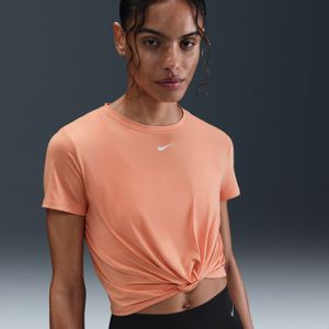 Nike One Classic Dri-FIT Twist damestop met korte mouwen - Oranje