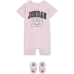 Jordan babyset met rompertje en booties - Roze